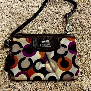 Coach Wristlet Multicolor